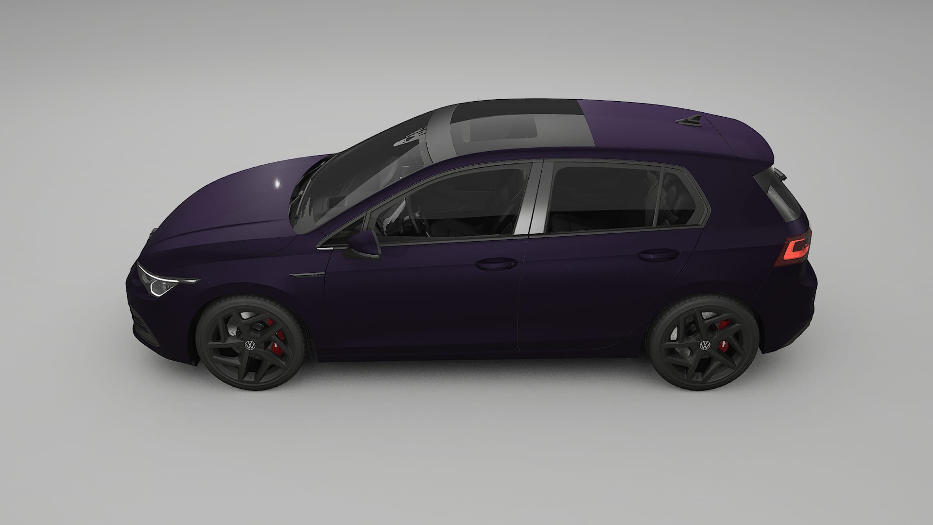 VW Golf Mk8 TPU Paint Protection Film | VIOLET Color Change PPF Full Pre-Cut Kit