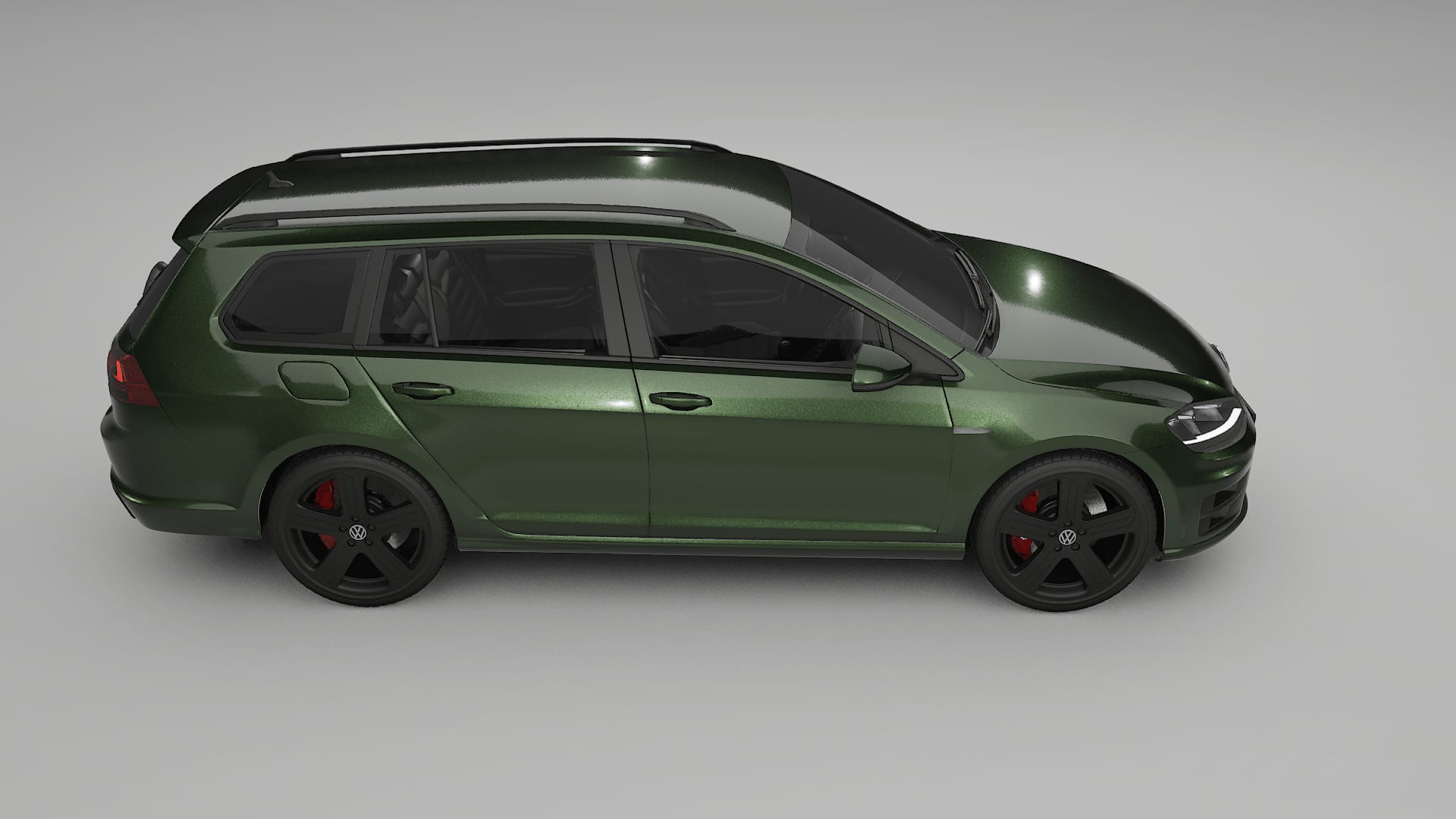 VW Golf Variant Mk7 TPU Paint Protection Film | LAGOON Color Change PPF Full Pre-Cut Kit