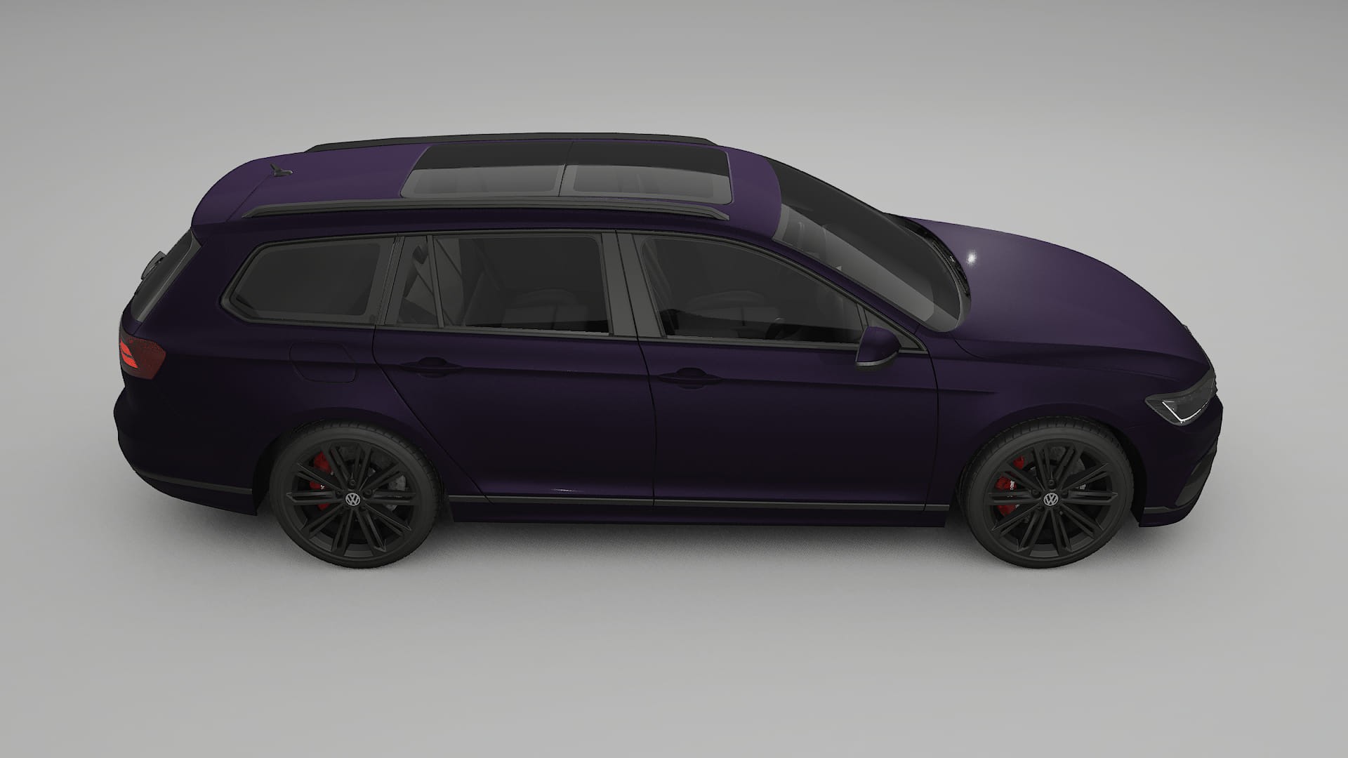 VW Passat Variant-R B8 TPU Paint Protection Film | VIOLET Color Change PPF Full Pre-Cut Kit
