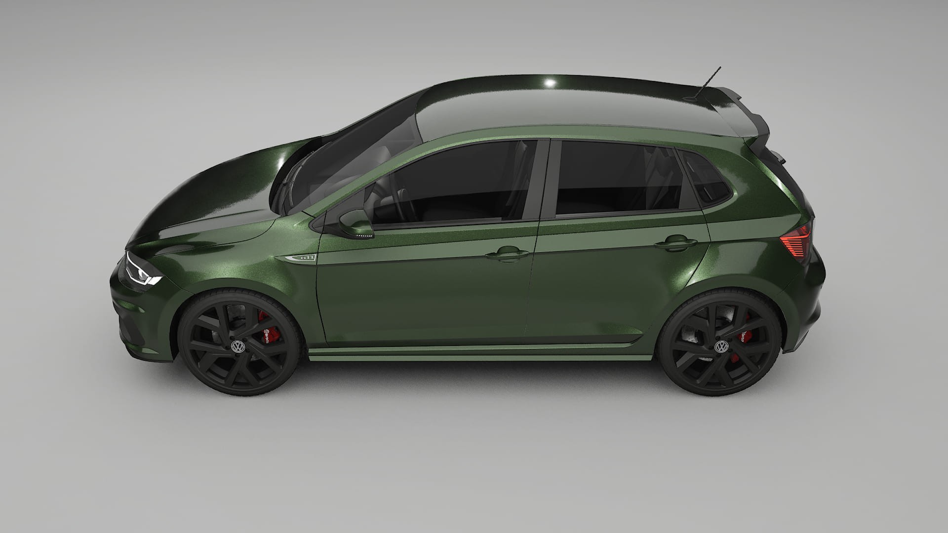 VW Polo GTI VI TPU Paint Protection Film | LAGOON Color Change PPF Full Pre-Cut Kit