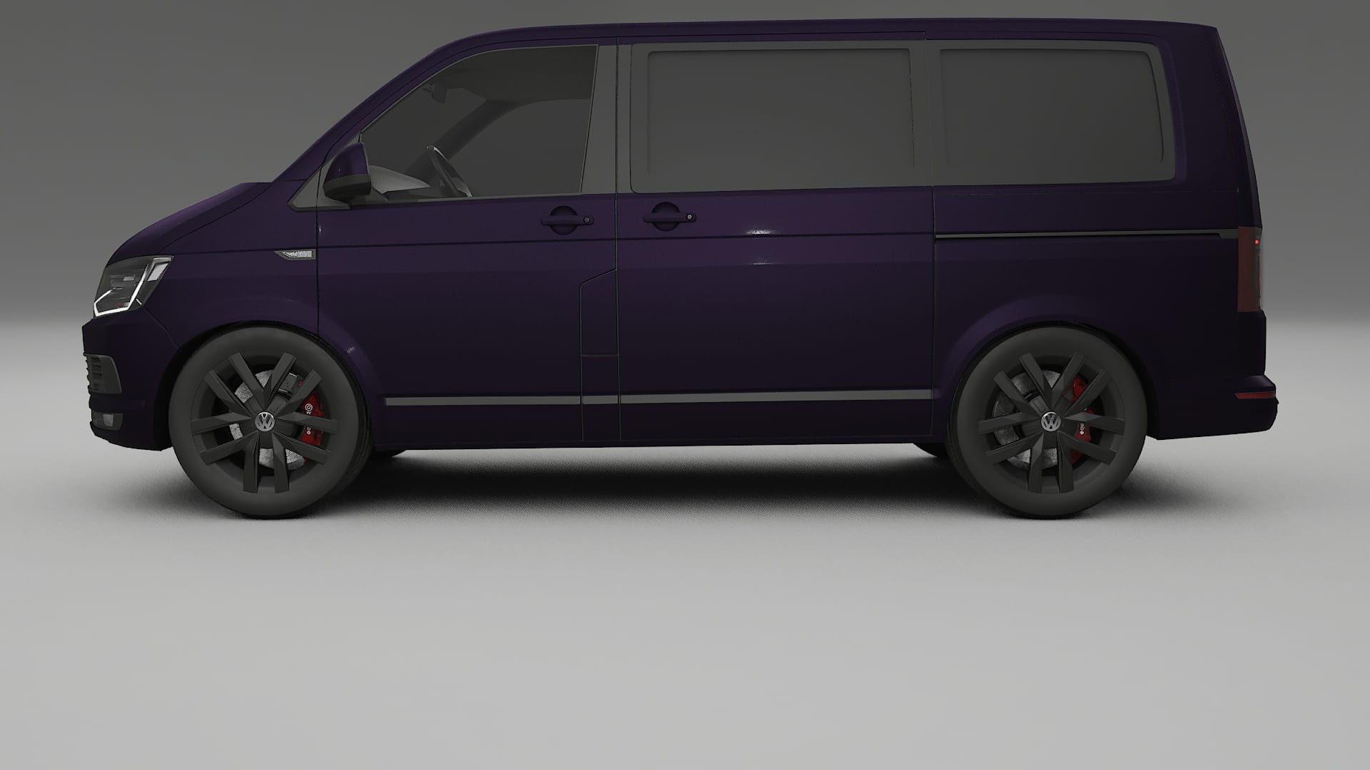 VW Transporter T6 Multivan TPU Paint Protection Film | VIOLET Color Change PPF Full Pre-Cut Kit