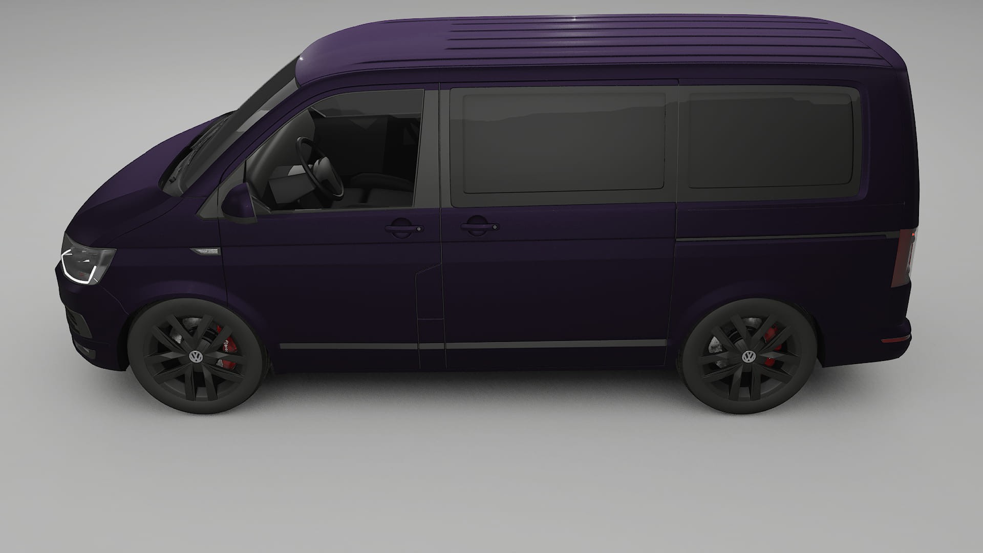 VW Transporter T6 Multivan TPU Paint Protection Film | VIOLET Color Change PPF Full Pre-Cut Kit