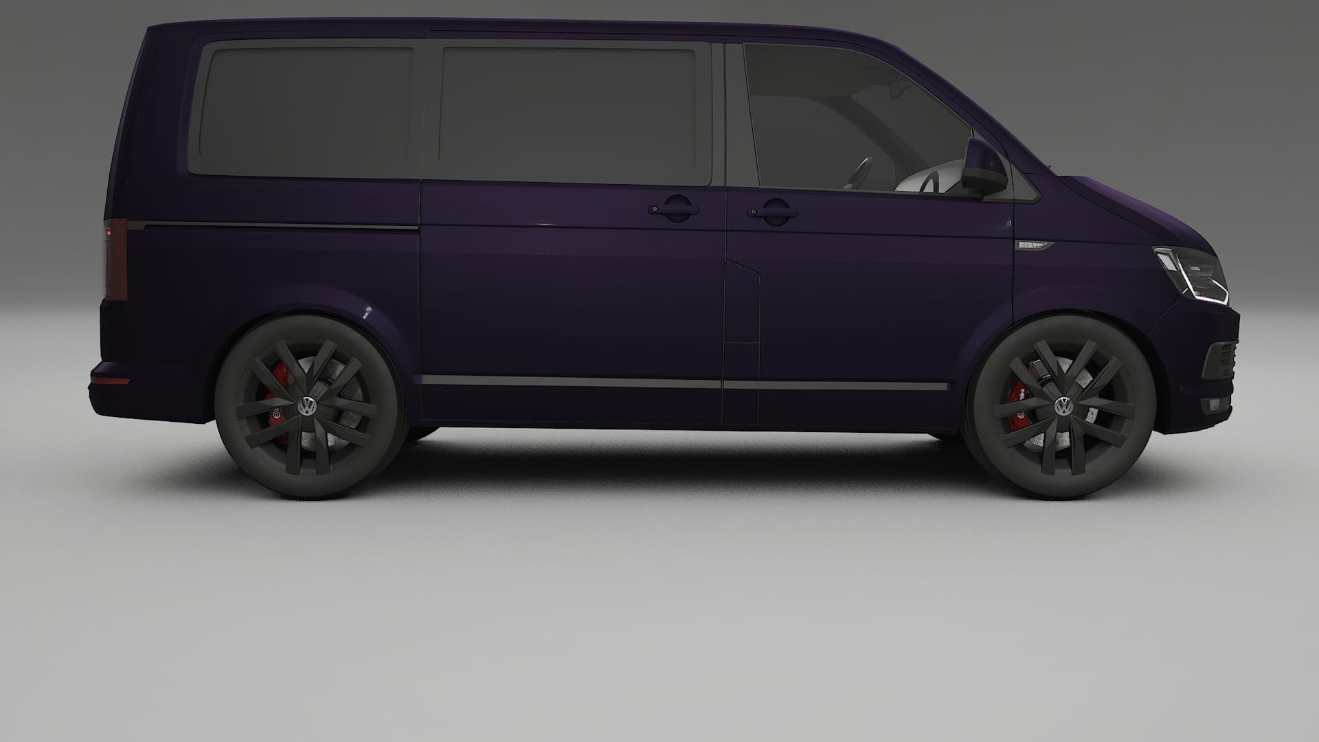 VW Transporter T6 Multivan TPU Paint Protection Film | VIOLET Color Change PPF Full Pre-Cut Kit