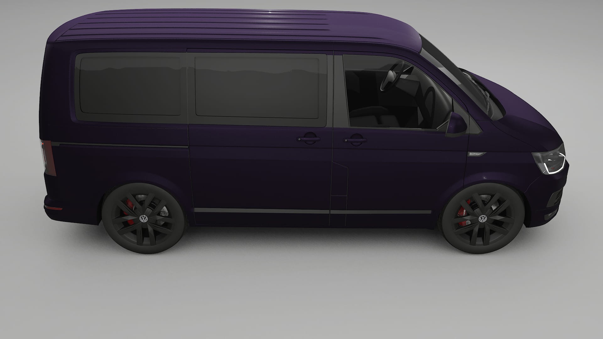 VW Transporter T6 Multivan TPU Paint Protection Film | VIOLET Color Change PPF Full Pre-Cut Kit