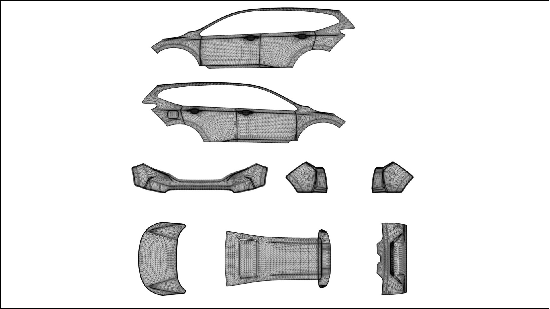 Honda CR V Touring prefacelift pre LCI Pellicola Protettiva TPU per Vernice | FORGED S PPF Colore – Kit Completo Pre-Tagliato 2