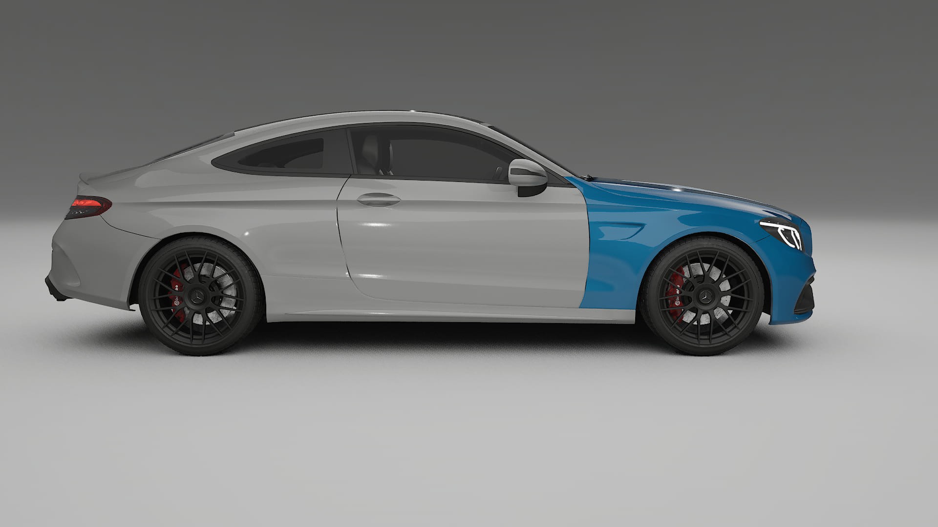 Pellicola Protettiva per Vernice Mercedes C63 AMG W205 Coupe | CrystalGuard TPU Trasparente PPF Kit di Protezione Frontale